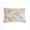 Decorative Linen Printed Lumbar Pillow 16" x 24" – Fringed Accent Cushion